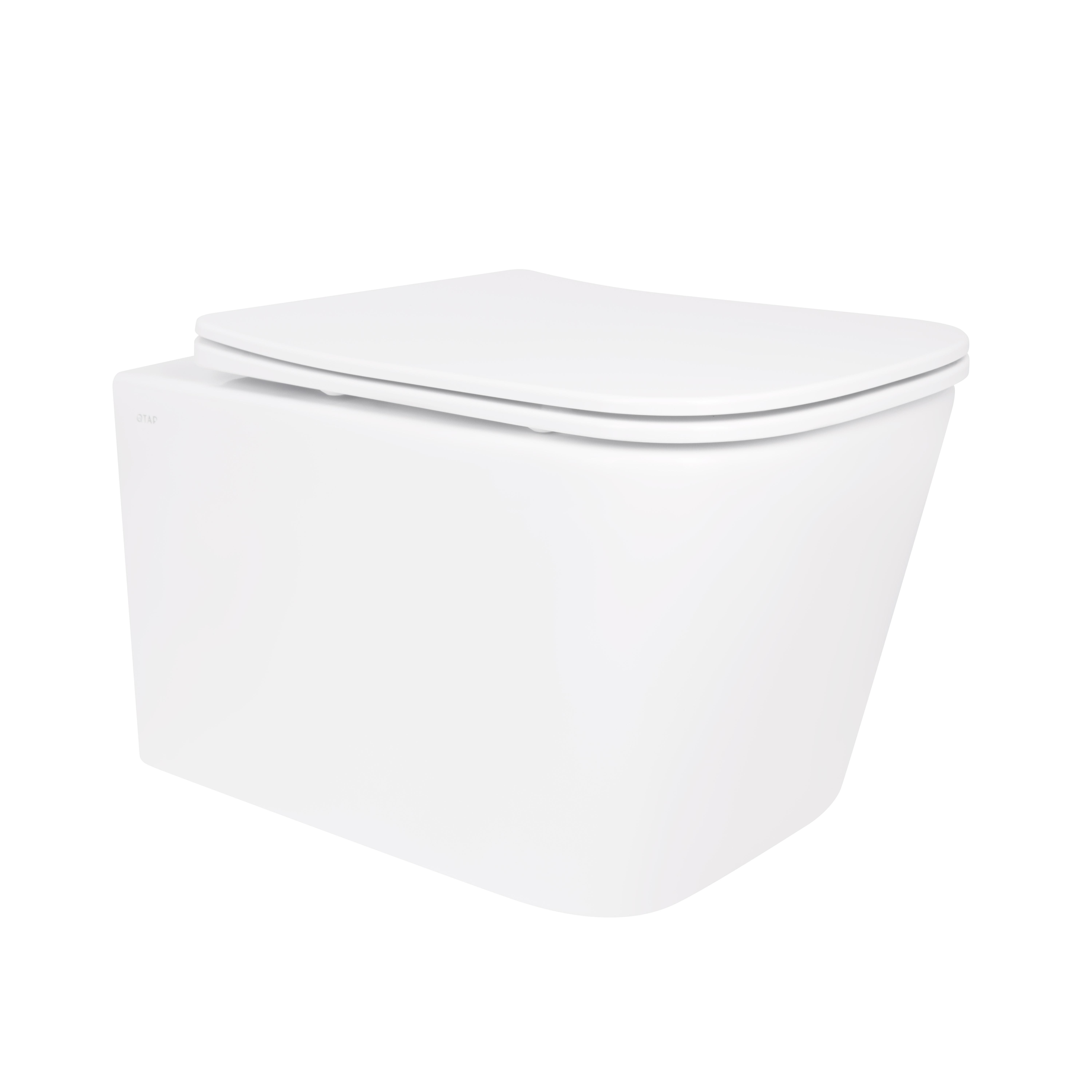 Унитаз подвесной Qtap Crow безобедочный с сиденьем Soft-close (QT05335170W)