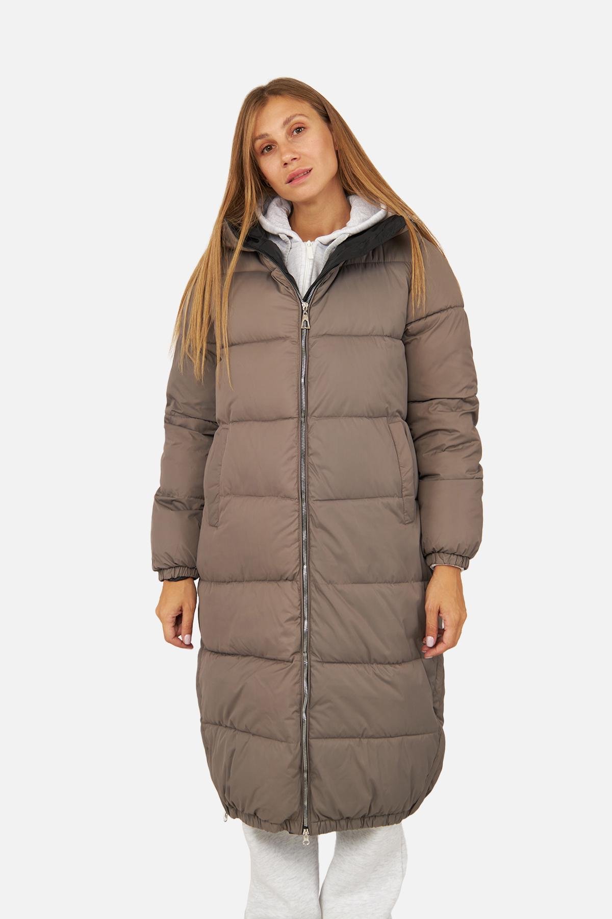 Куртка женская зимняя ЦБ-00256297 р. 42 Капучино (28422181)