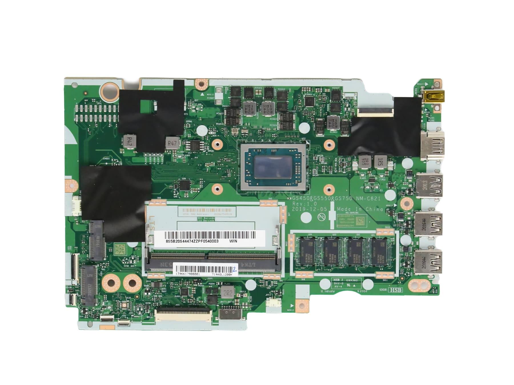 Материнская плата NM-C821 для ноутбука Lenovo ideapad 3-15ARE05 81W4/3-15ADA05 81W1 AMD Ryzen 7 3700U Radeon RX Vega 10 4GB (5B20S44474)
