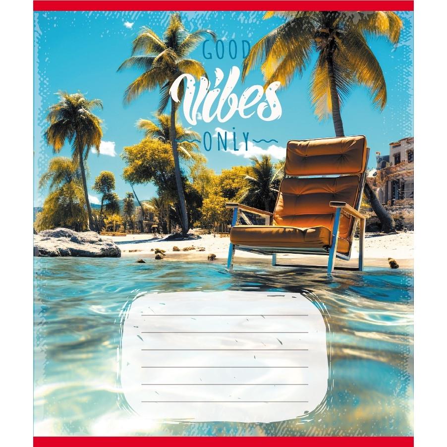 Шкільний зошит Вайб 024-550429K-4 в клітинку 24 аркуші (RLT55300)