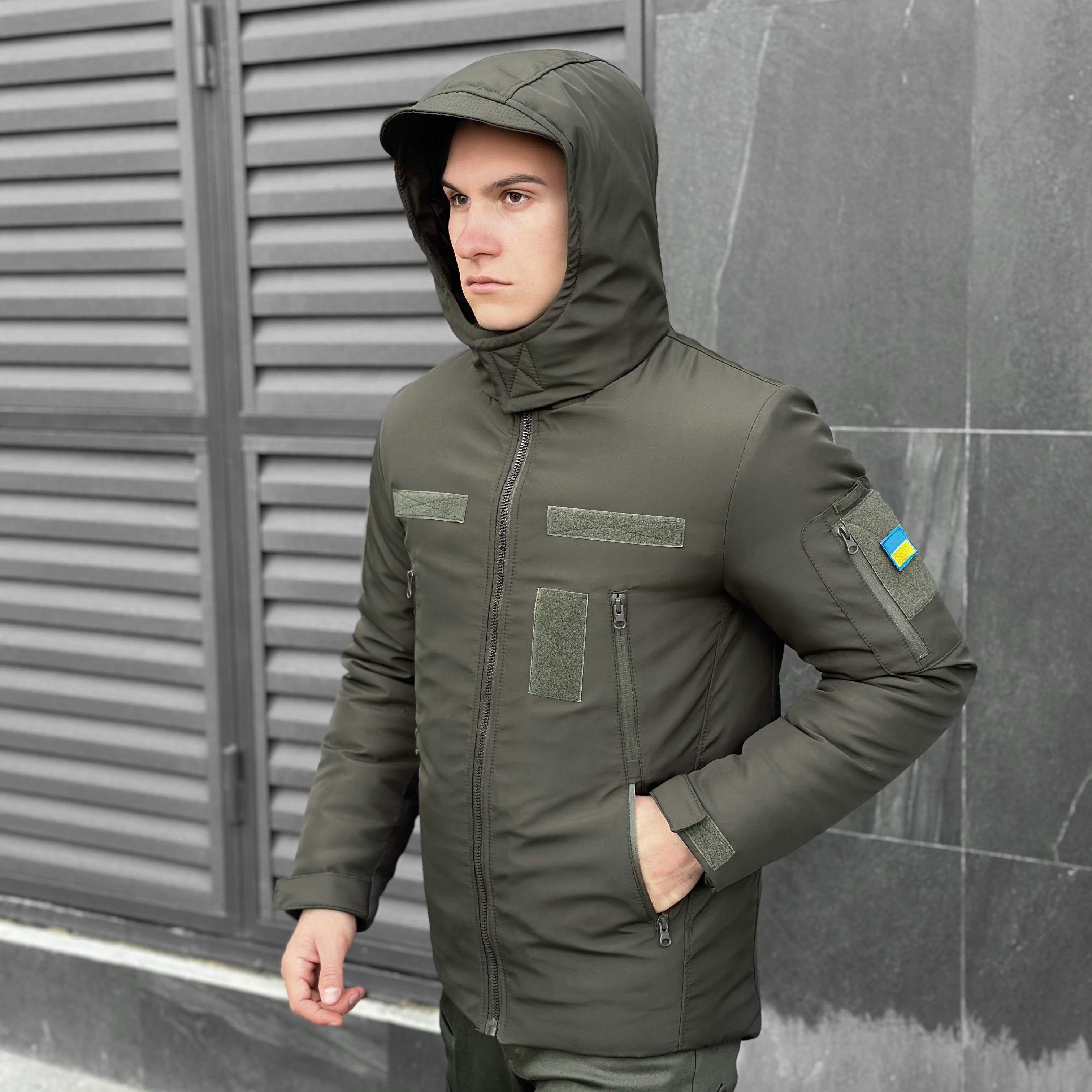 Куртка Pobedov Winter Jacket Motive Зима M Хаки (OWku1 420Mkh) - фото 4