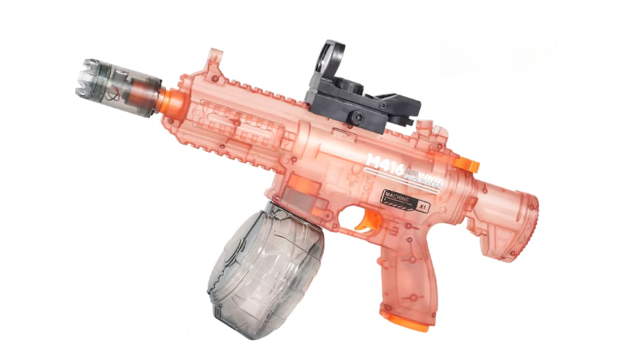 Дитячий водний автомат M416 електричний на акумуляторі Рожевий (2573330296)