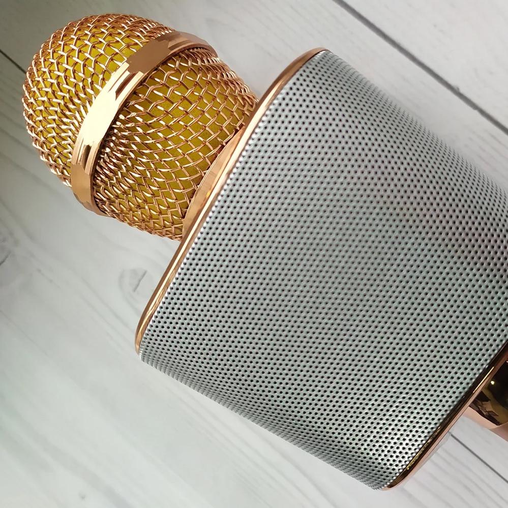 Мікрофон-караоке Wster WS-1688 для дітей з USB Bluetooth з колонкою Rose (120.158.2) - фото 5 Мікрофон-караоке Wster WS-1688 для дітей з USB Bluetooth з колонкою Rose (120.158.2) - фото 5