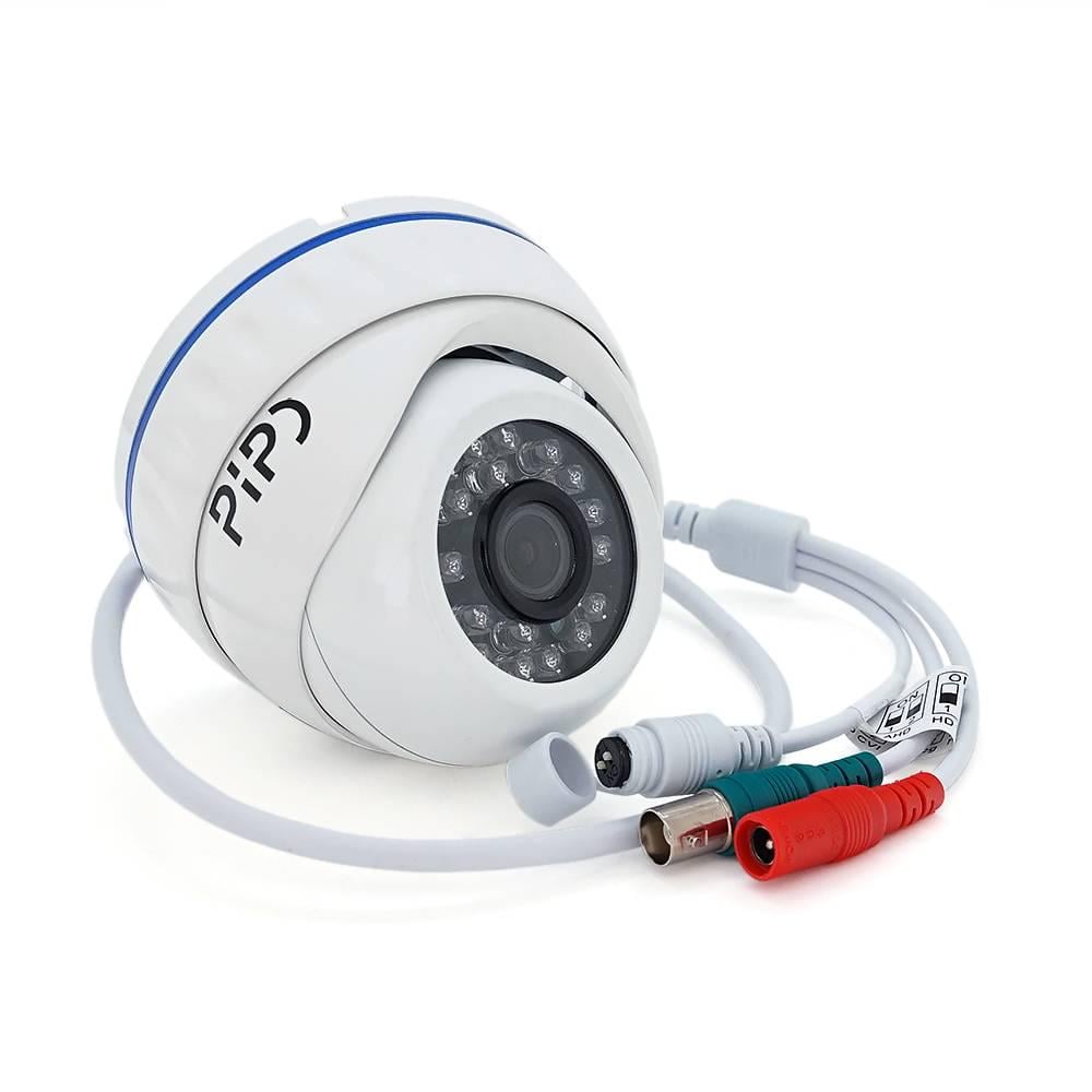 Камера відеоспостереження PiPo PP-D1O24F200ME 2MP мультиформатна в металевому куполі 2,8 мм
