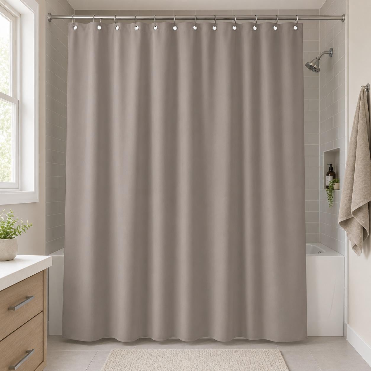 Шторка для ванной и душа Bathlux водоотталкивающая 180x180 см (60740)