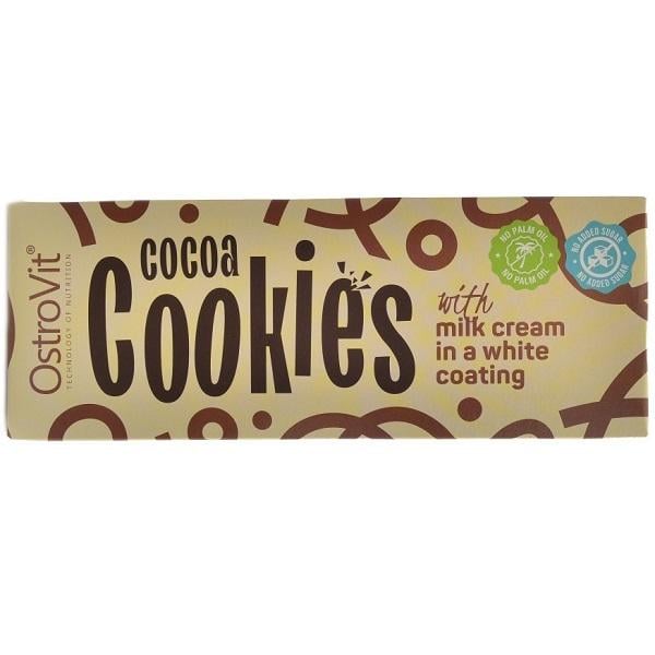 Заменитель питания OstroVit Cocoa cookie with milk cream in white glaze 128 г (000020783)