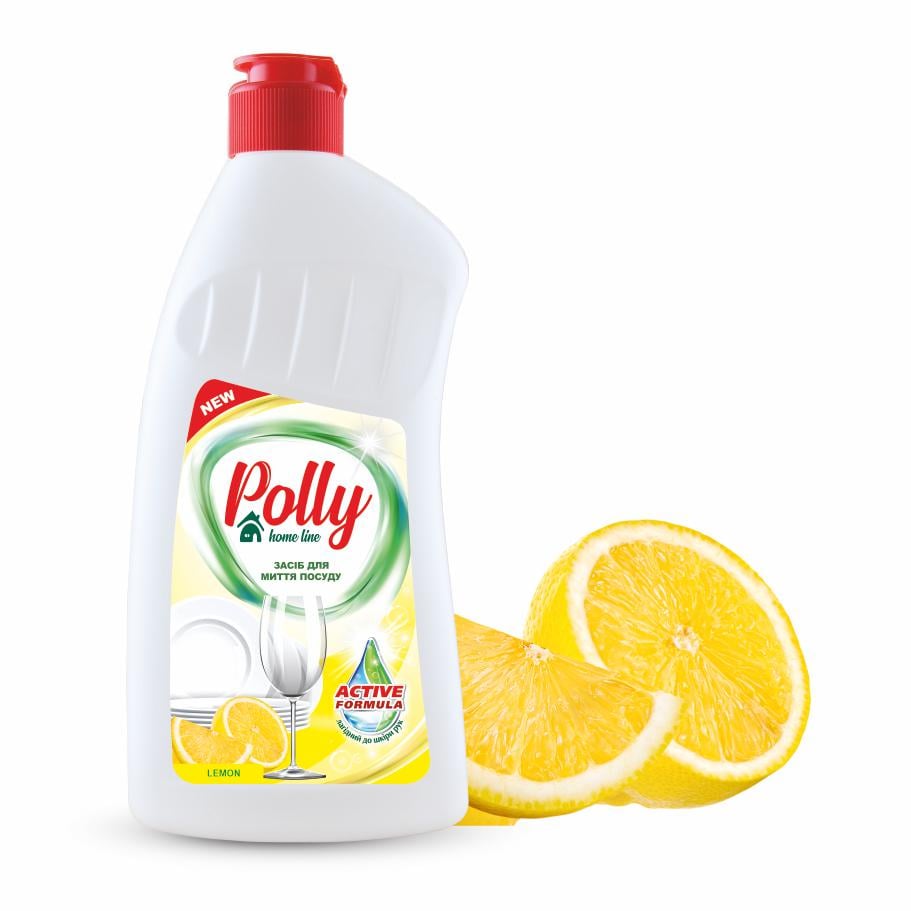 Засіб для миття посуду POLLY лимон 500 мл (PO50557)
