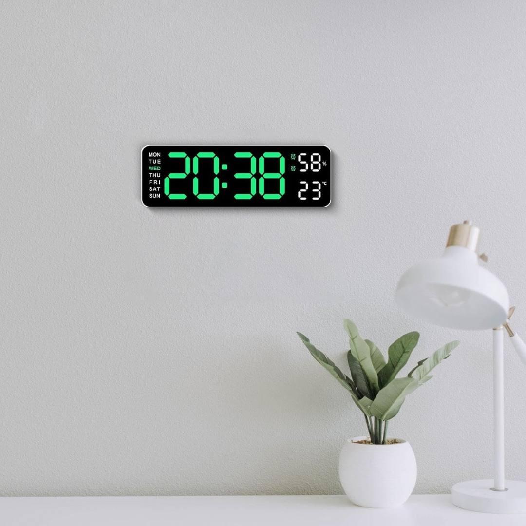 Годинник настільний/настінний електронний Bodasan з зеленими LED цифрами з термометром і будильником (CL01) - фото 7 Годинник настільний/настінний електронний Bodasan з зеленими LED цифрами з термометром і будильником (CL01) - фото 7