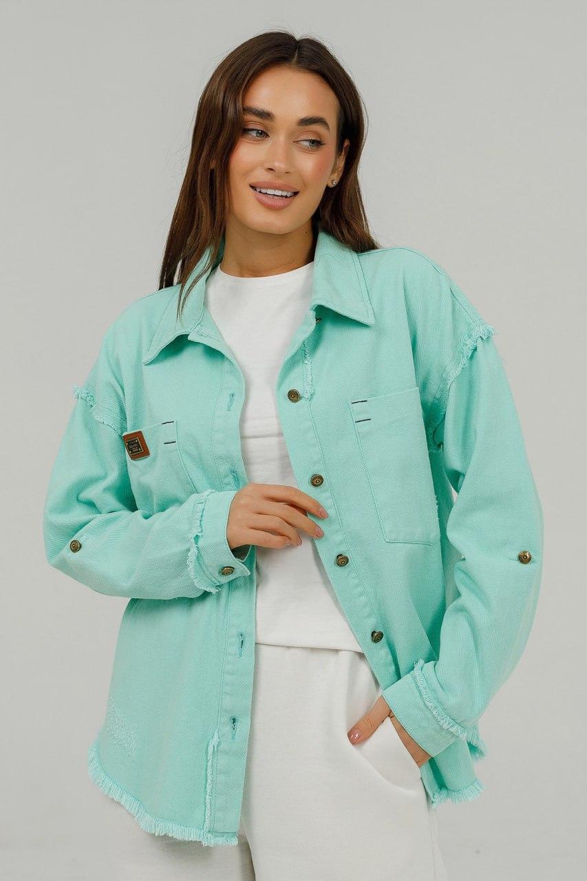 Куртка джинсова XL М'ятний (819b/XL)