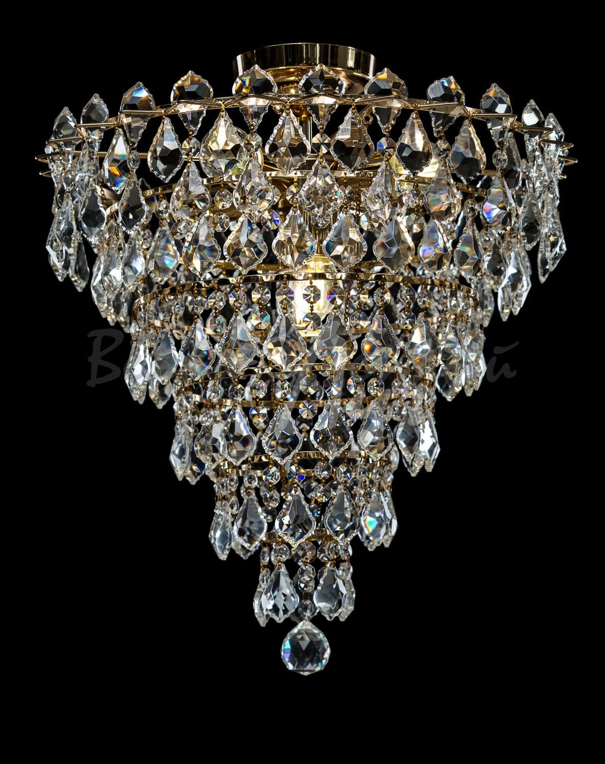 Кришталева люстра L0537/4 Золото/Білий (AN000709) - фото 1 Кришталева люстра L0537/4 Золото/Білий (AN000709) - фото 1