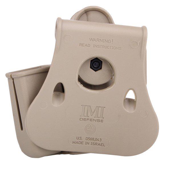 Кобура ИМИ Defense Roto Paddle уровня 2 с итогом Mag Pouch для Glock 17/19/22/23/31/32/36 Desert Tan (IMI-Z1023) - фото 2