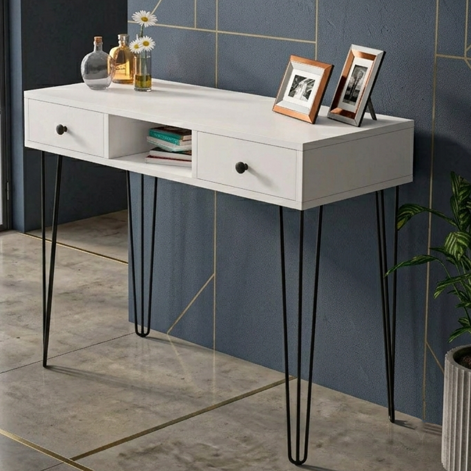 Туалетный столик Kashtan Group Linea Loft с ящиками 1000х420х780 мм (KG-T-10040-W)