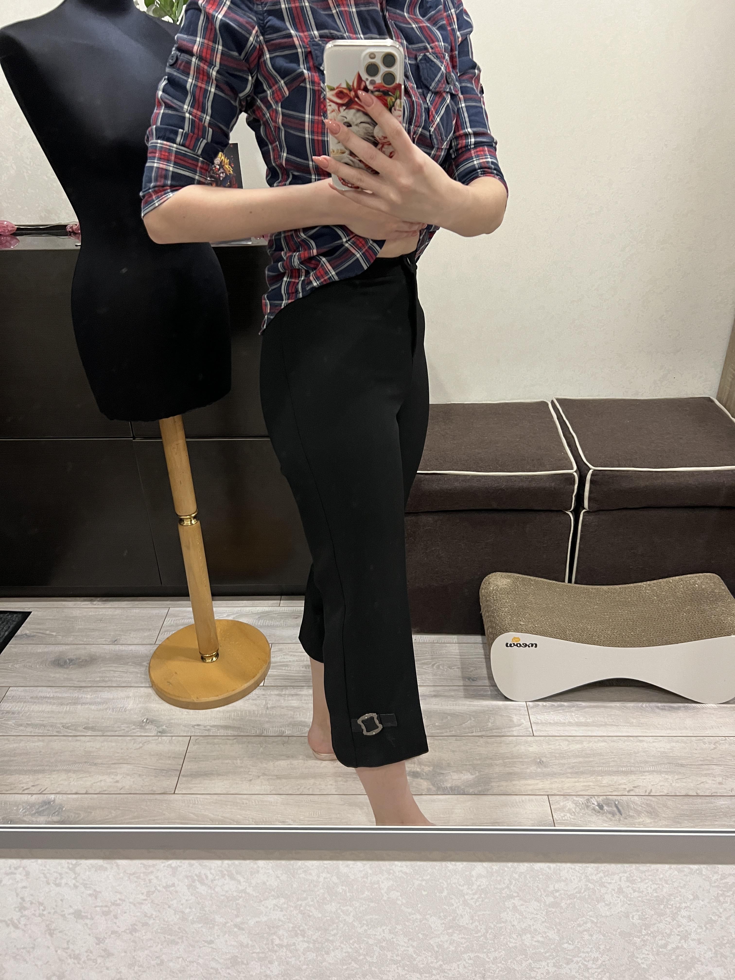 Капрі Mirolia з декоративним елементом 4XL Чорний (4477456) - фото 3 Капрі Mirolia з декоративним елементом 4XL Чорний (4477456) - фото 3