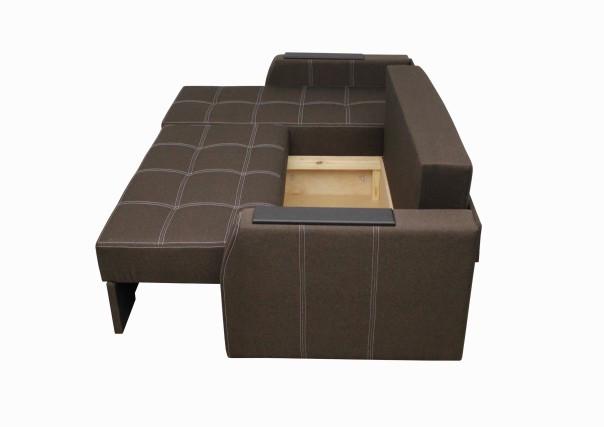 Диван угловой Лорд с подушками и нишей для белья 220х140 Коричневый (1950902795) - фото 3 Диван угловой Лорд с подушками и нишей для белья 220х140 Коричневый (1950902795) - фото 3