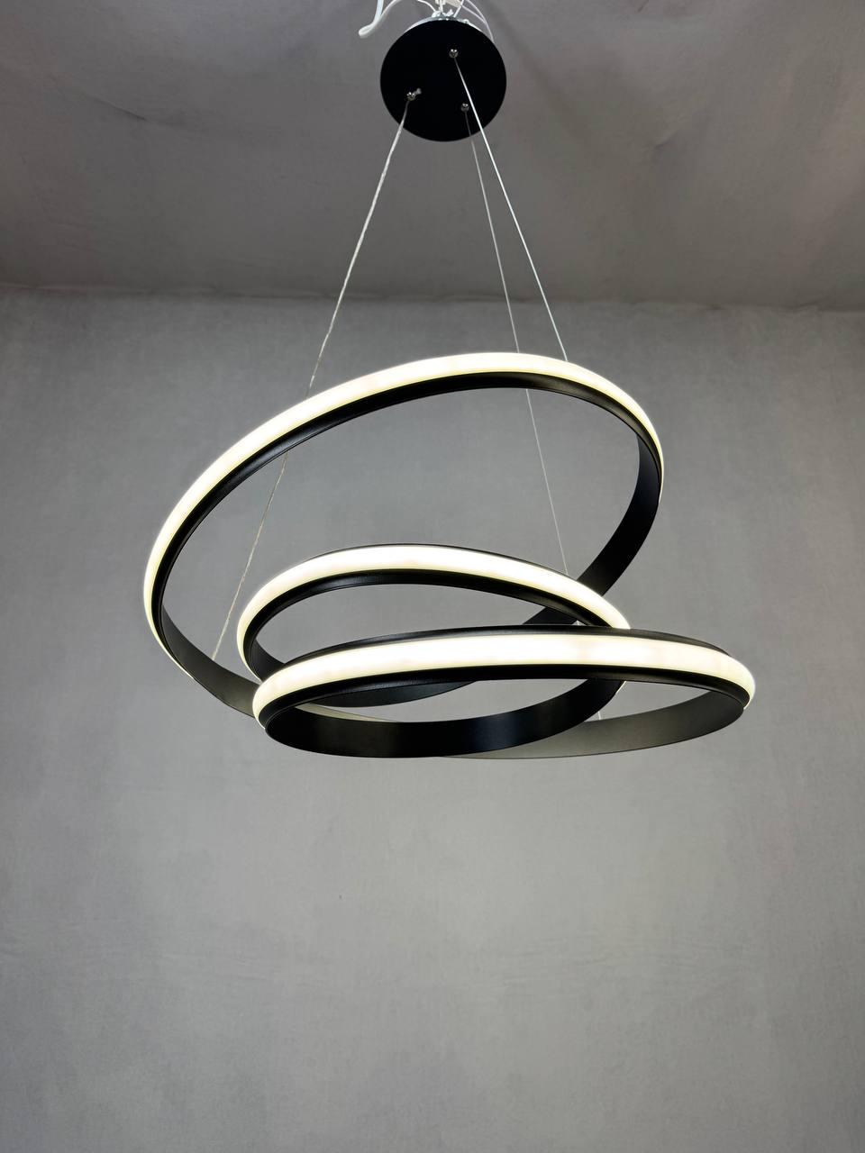 Люстра светодиодная Zilini JH3034BK 100W Черный (30244199) - фото 3