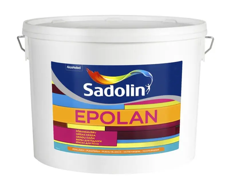 Краска для пола акриловая полуглянцевая Sadolin Epolan 5 л BW Белый (2893903827)