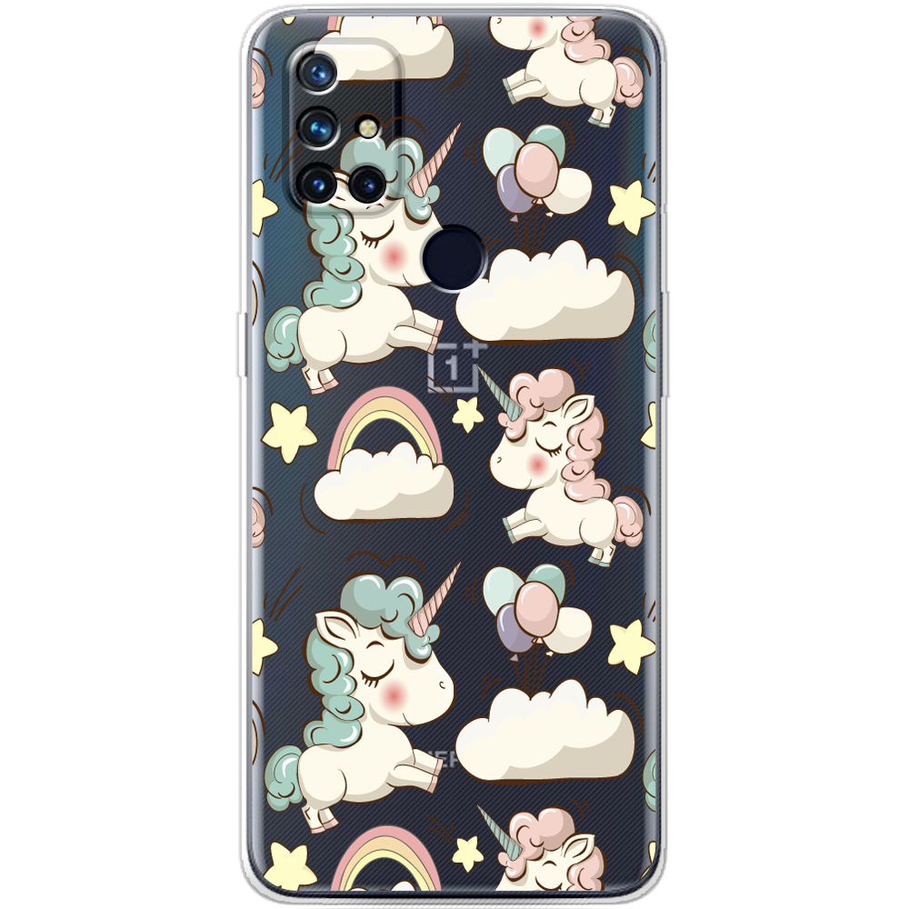 Чохол BoxFace OnePlus Nord N10 Unicorns Прозорий силікон (43633-cc2-43633)
