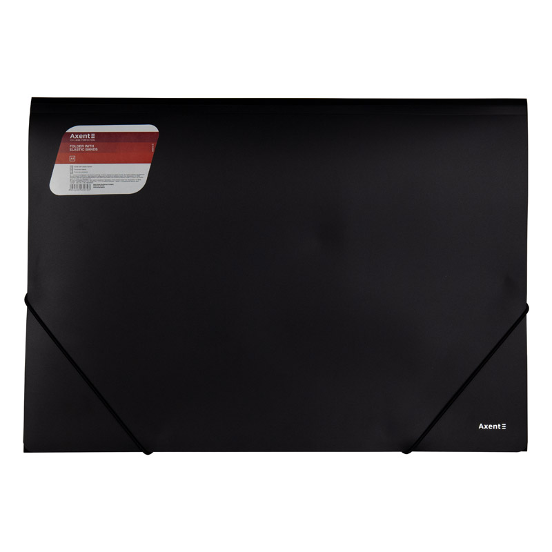 Папка на резинках А3 Axent Черный (1506-01-A)