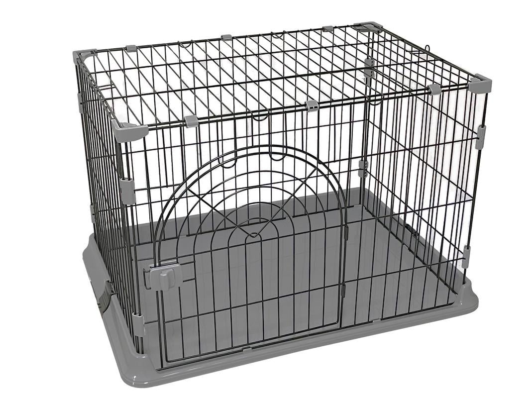 Клітка для домашніх тварин JCB високого класу XL 100х65х60 см Чорний (DC-003)