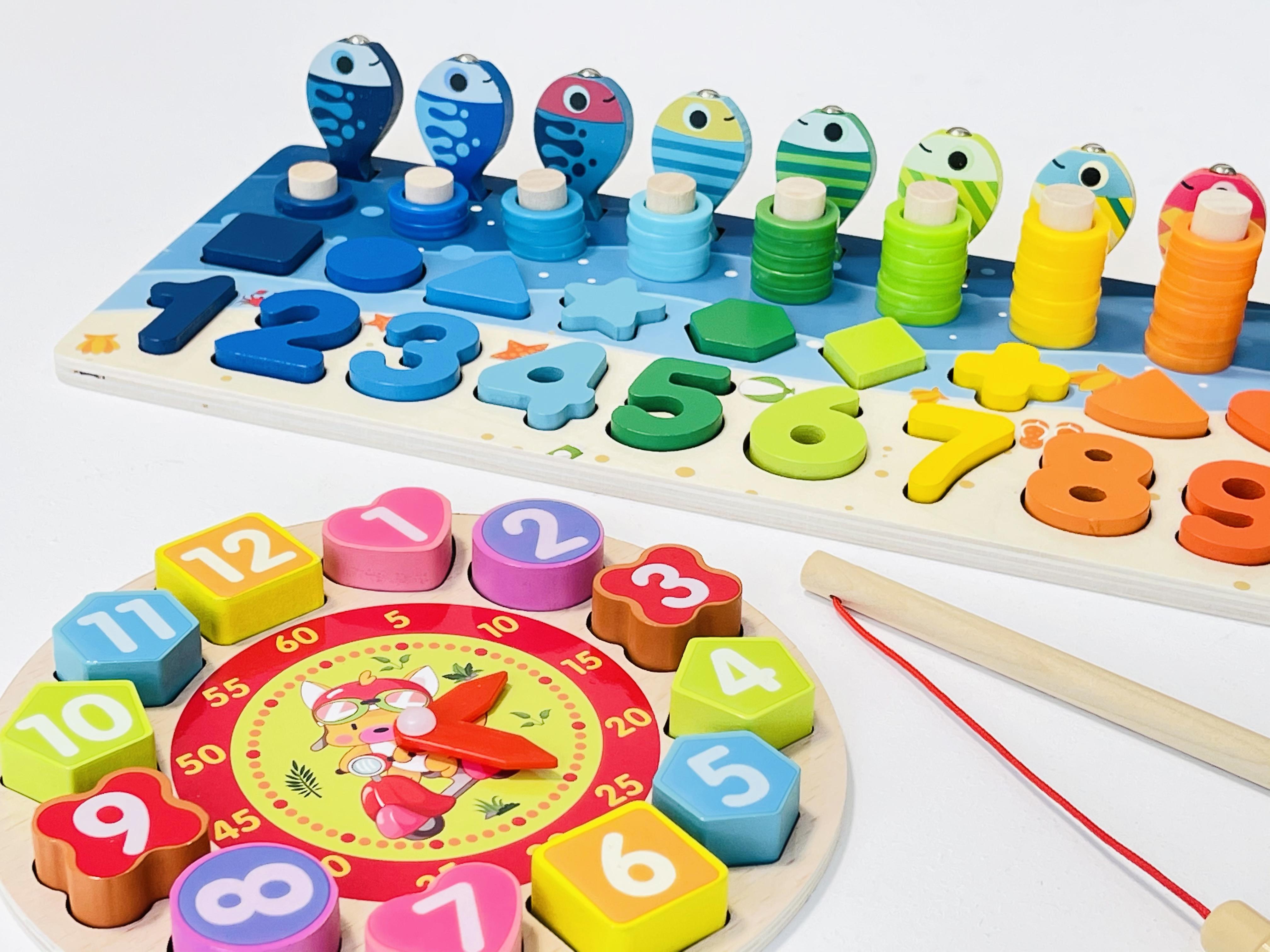 Детская деревянная игрушка геометрика рыбалка Oray часы монтесори развивающая - фото 6 Детская деревянная игрушка геометрика рыбалка Oray часы монтесори развивающая - фото 6