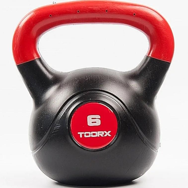 Гиря виниловая Toorx PVC 6 кг Black/Orange (KRP-6) Гиря виниловая Toorx PVC 6 кг Black/Orange (KRP-6)