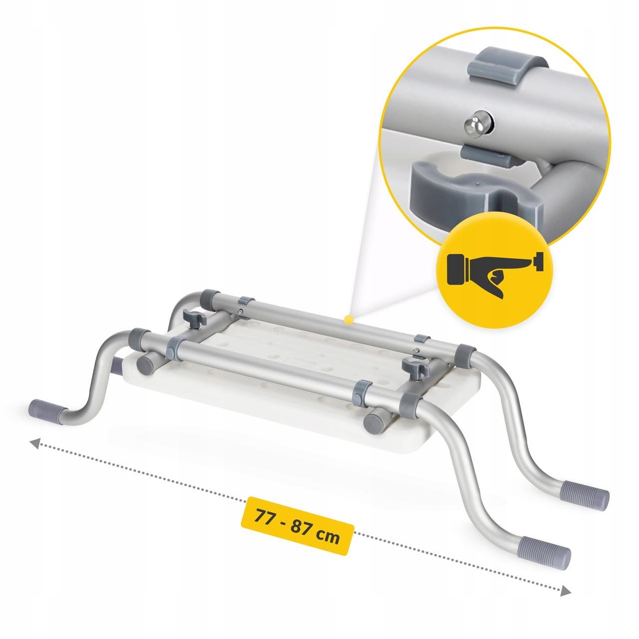 Сидіння-лава для ванної 4FIZJO регульоване White/Grey (P-5905973403436) - фото 5 Сидіння-лава для ванної 4FIZJO регульоване White/Grey (P-5905973403436) - фото 5