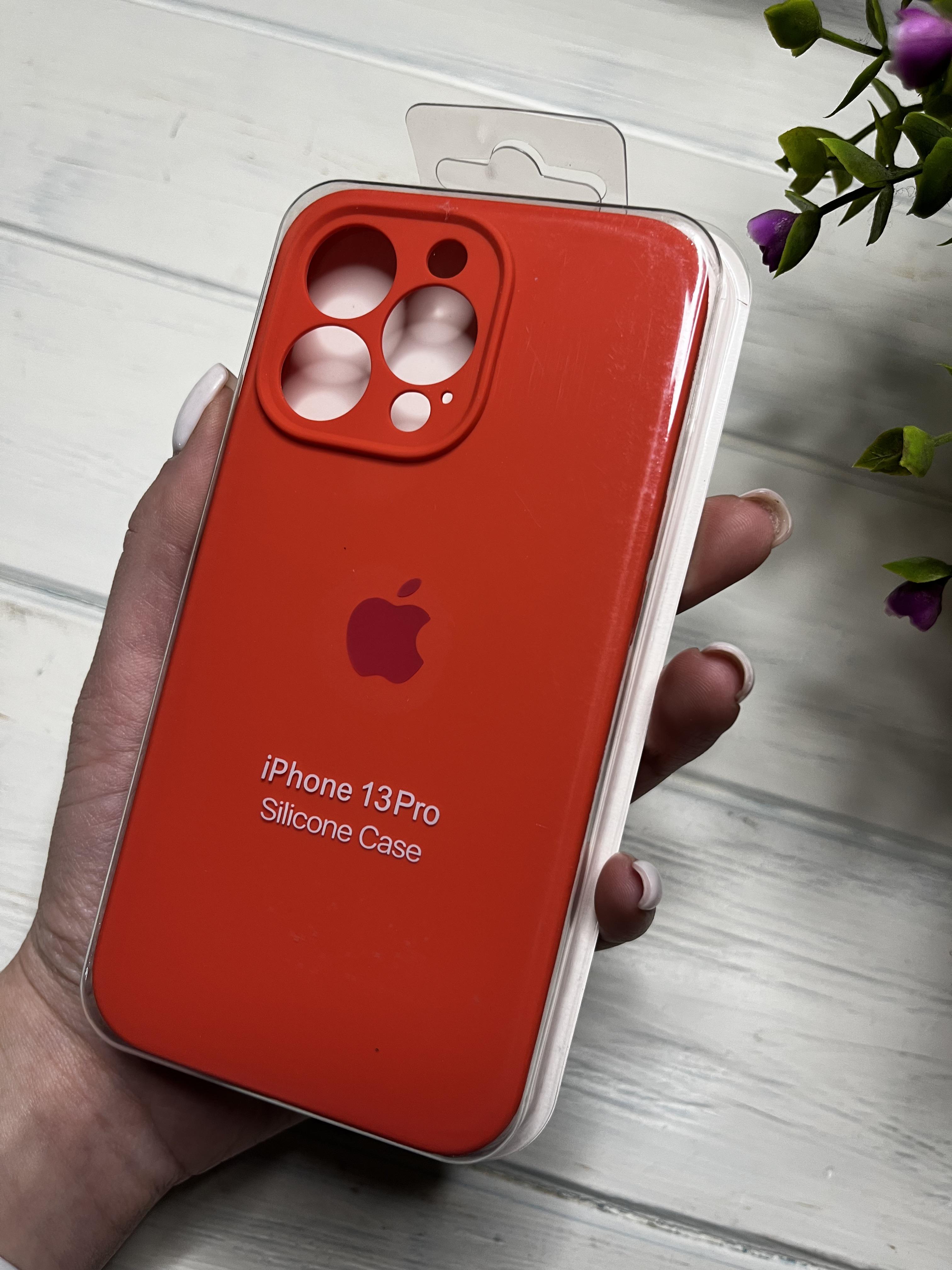 Чохол накладка на iPhone (Айфон) 13 Pro закритий низ та закрита камера silicone case full camera на apple