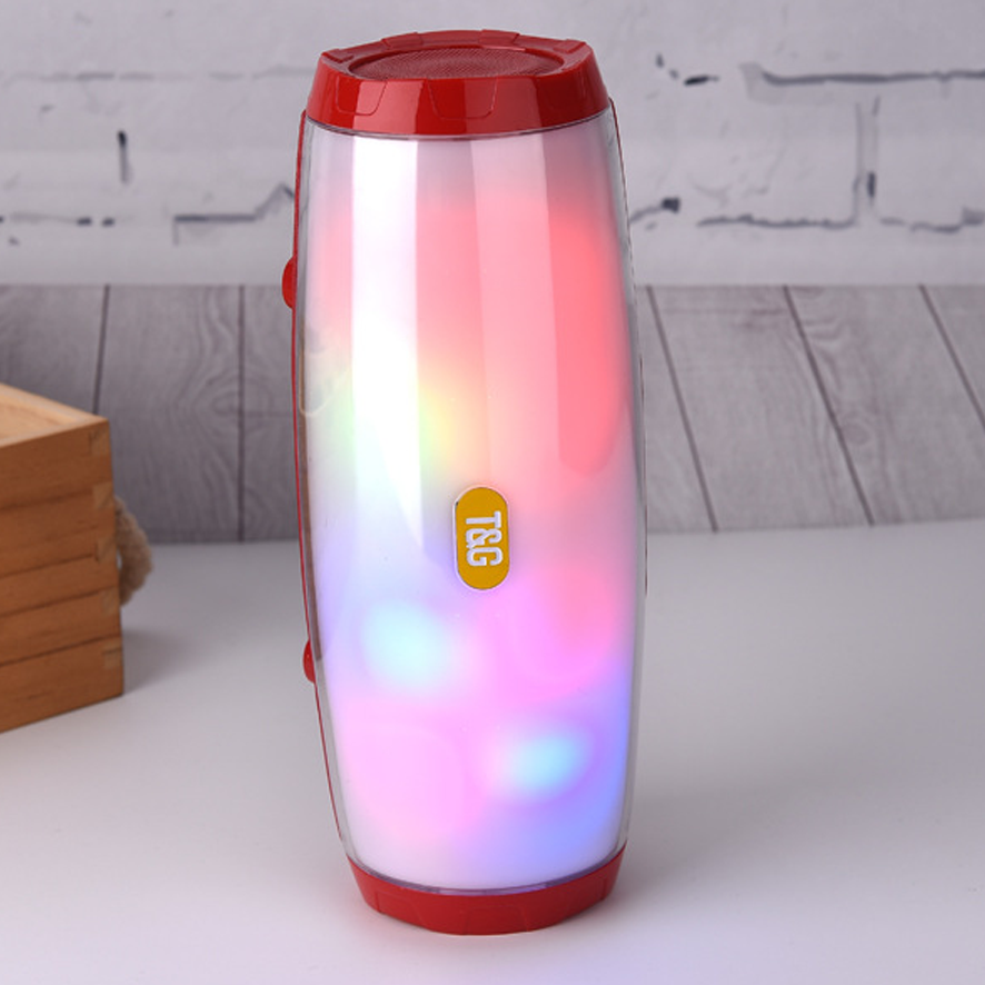 Колонка беспроводная TG165C-LED Bluetooth с подсветкой Red (6d175b55)