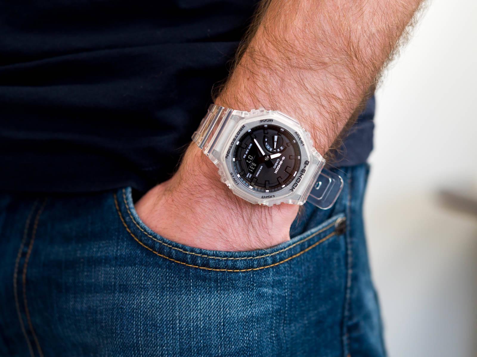 Часы Casio G-SHOCK GA-2100SKE-7AER Transparent Pack Series (1516) - фото 3 Часы Casio G-SHOCK GA-2100SKE-7AER Transparent Pack Series (1516) - фото 3