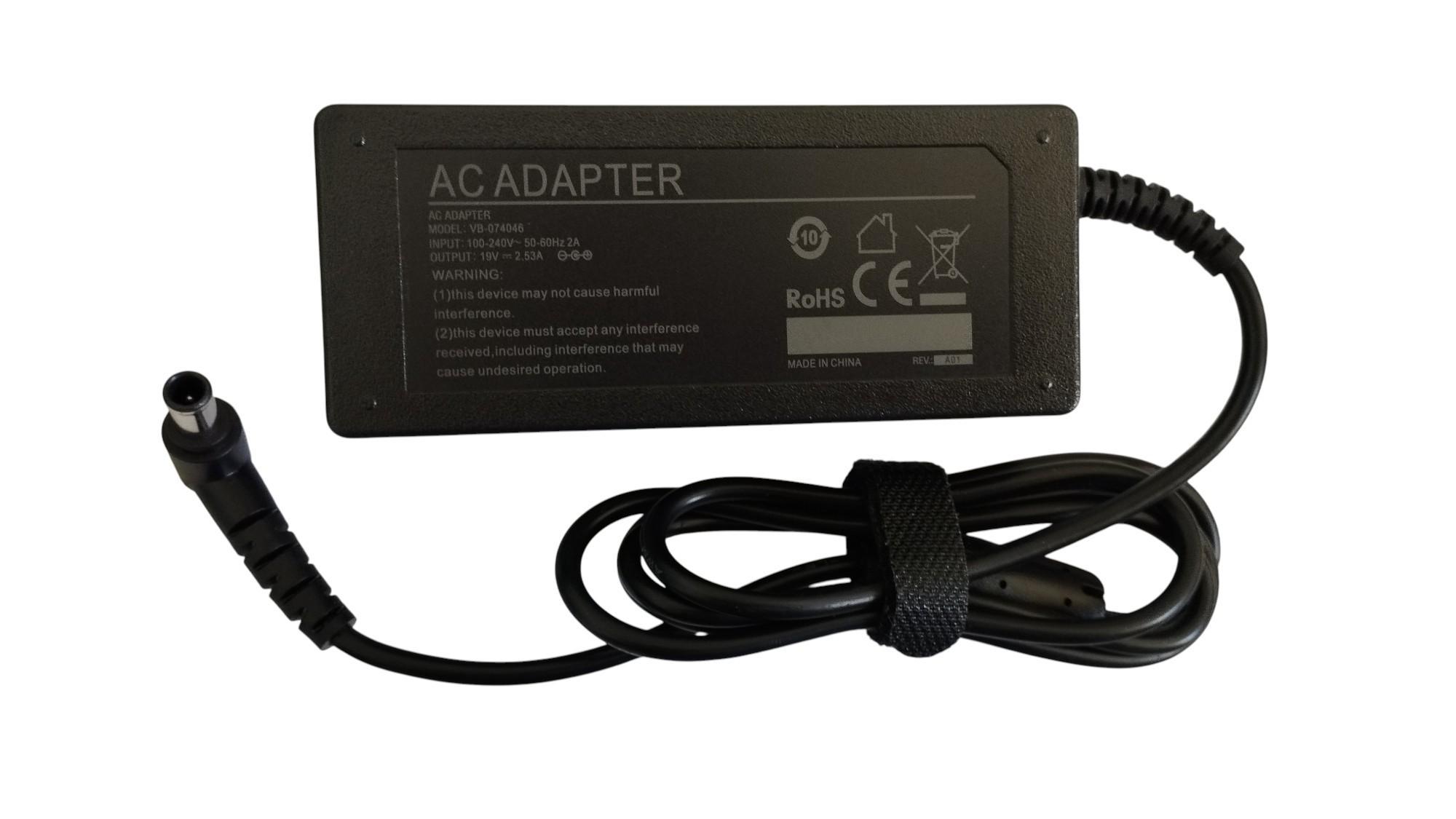 Блок питания для монитора LCD 48W 19V 2,53A 6,5x4,4 мм (YDS48)