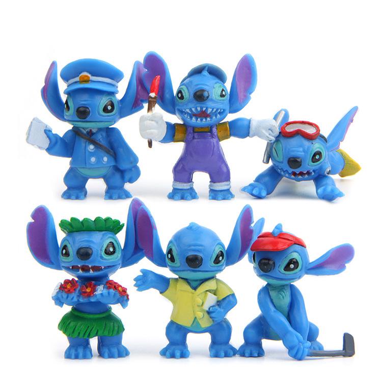 Фігурки Lilo & Stitch 6 шт. 3,3-5,3 см