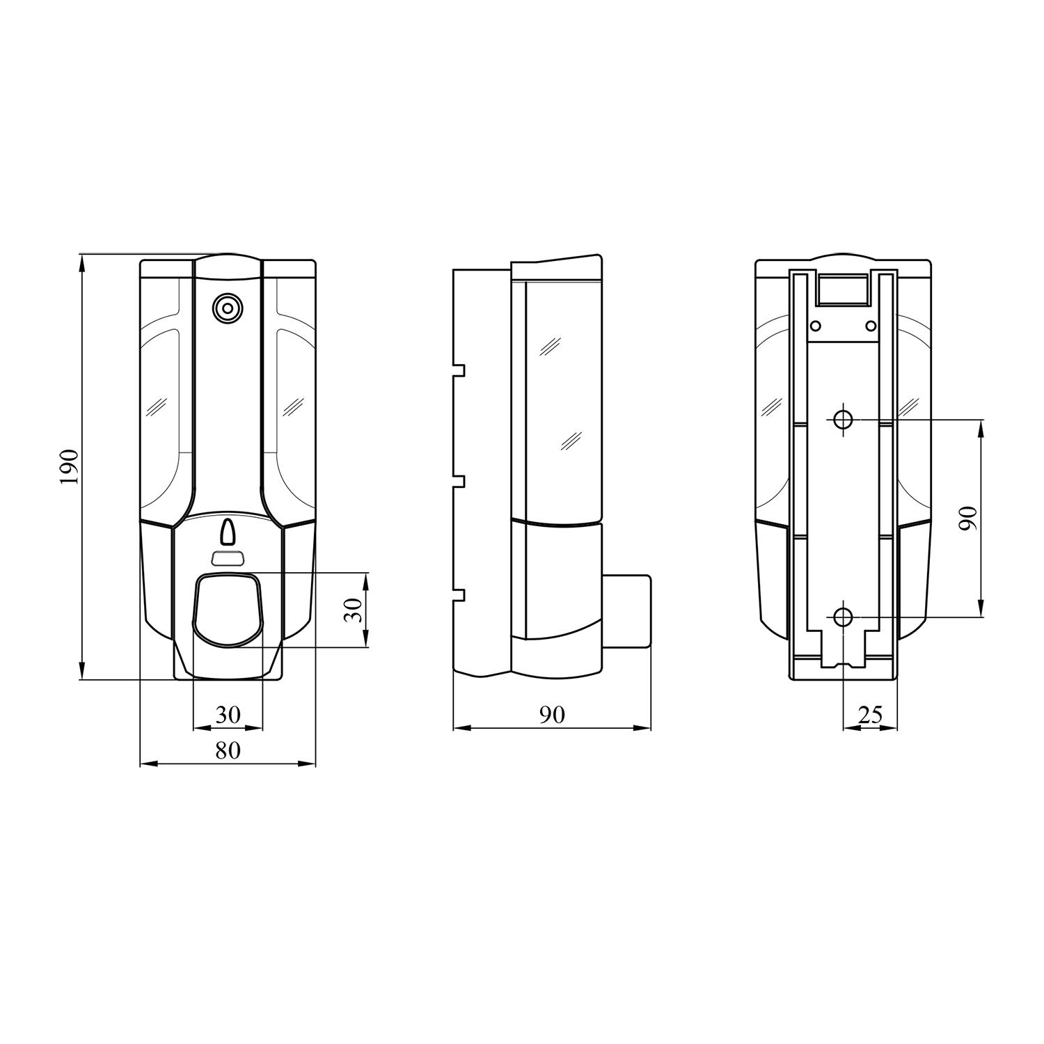 Диспенсер для рідкого мила Kroner KRM Rizze ACP403 CV022920 - фото 2