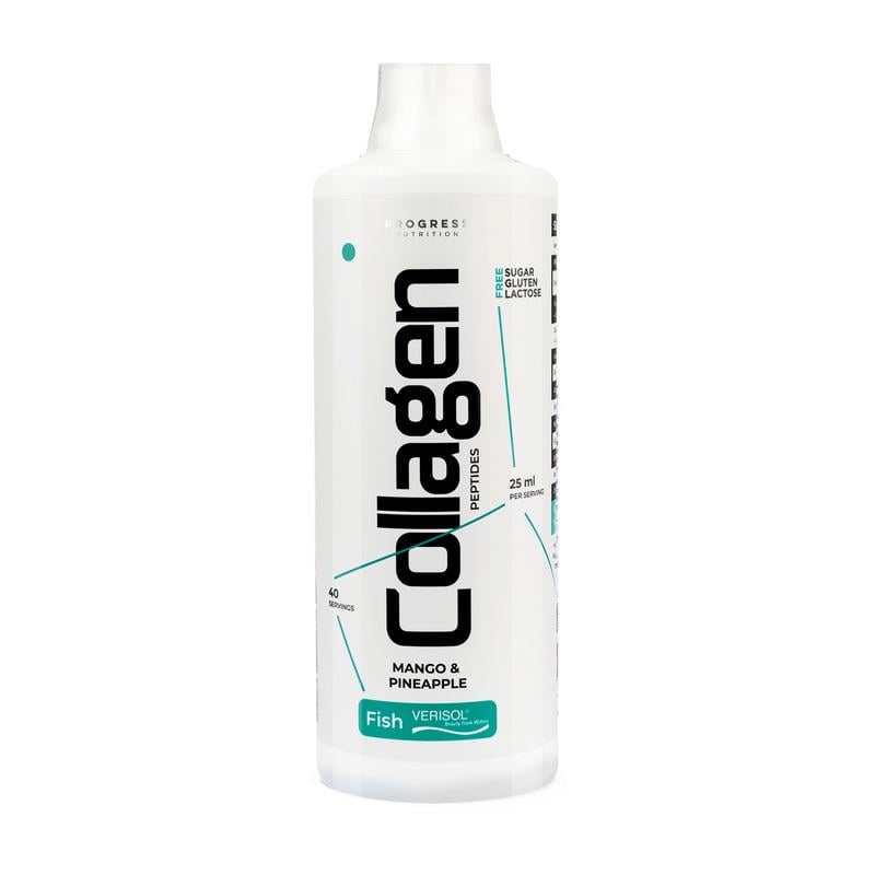 Коллаген морской питьевой жидкий Progress Nutrition Fish Collagen Peptides Liquid 1 л Манго-ананас