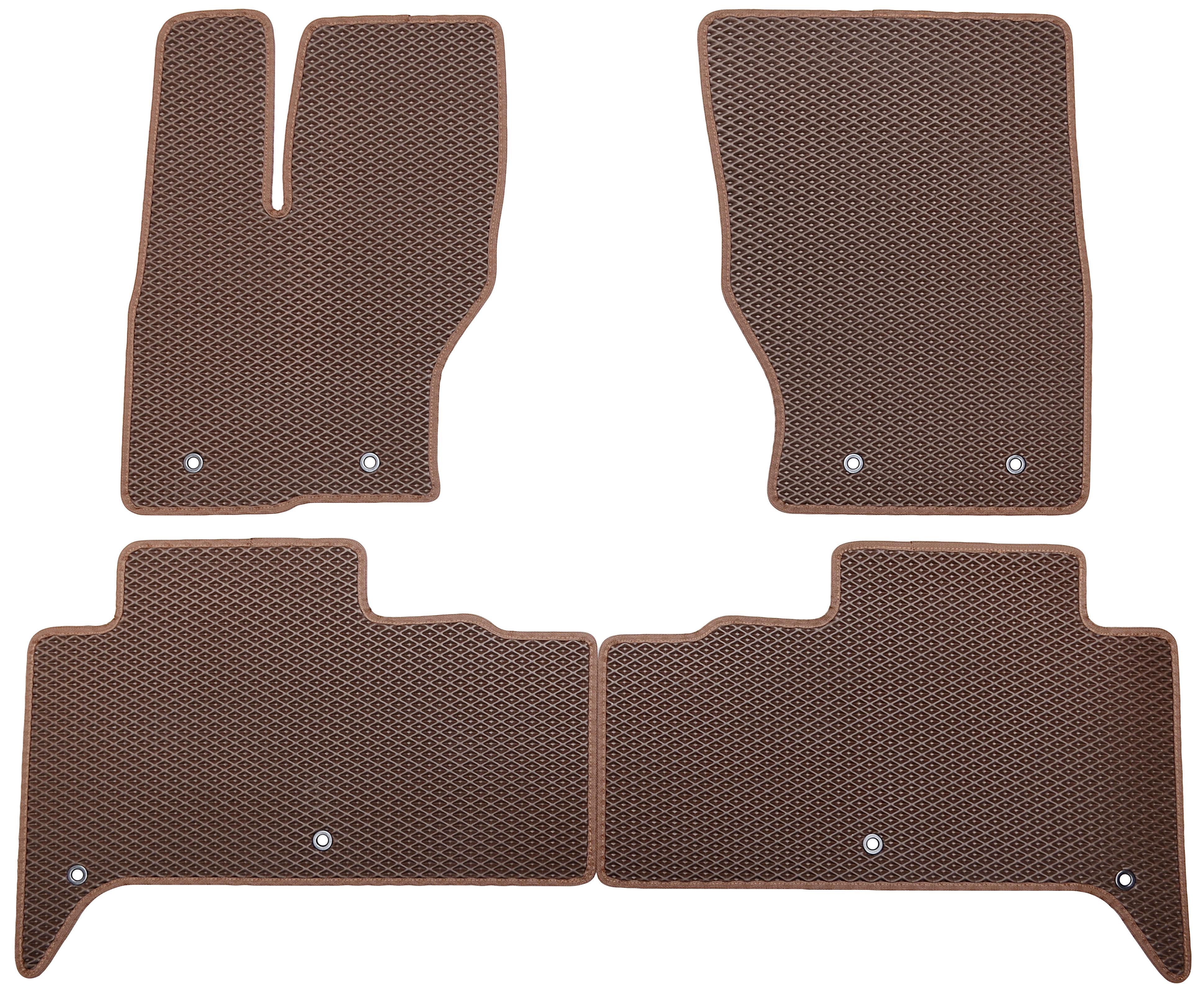 Коврики в салон Kinetic для Land Rover Discovery 5 2017+ EVA-полимерные Коричневый (160873) Коврики в салон Kinetic для Land Rover Discovery 5 2017+ EVA-полимерные Коричневый (160873)