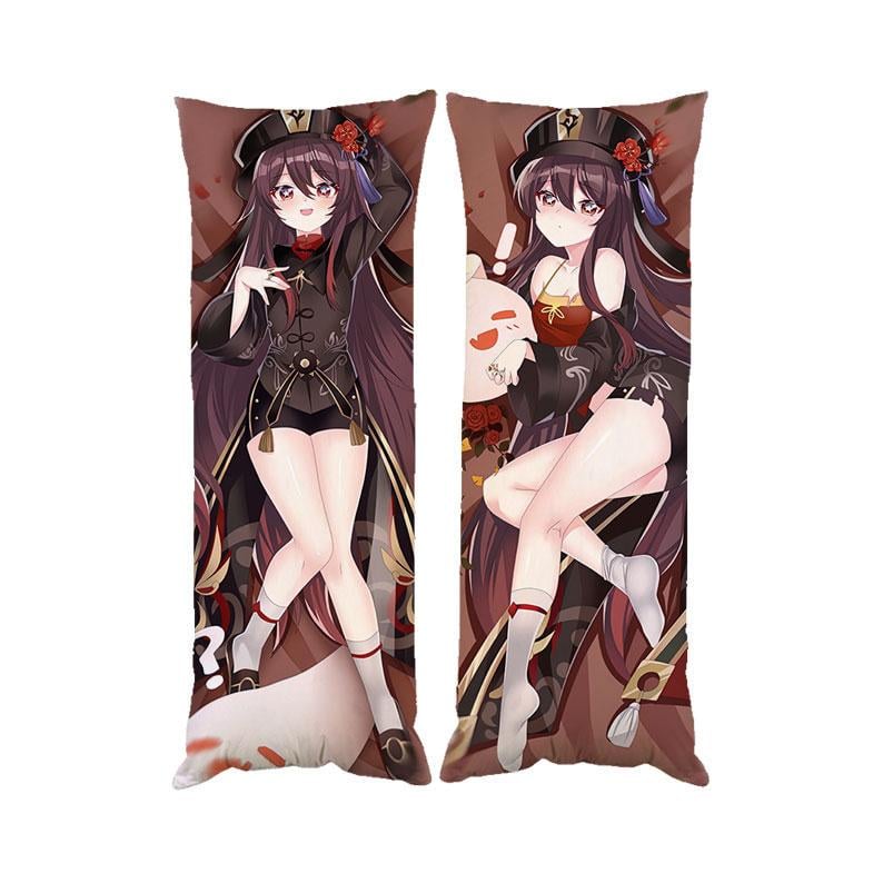 Подушка дакимакура Ху Тао Геншин Импакт декоративная ростовая для обнимания 50x170 см (1834023395)