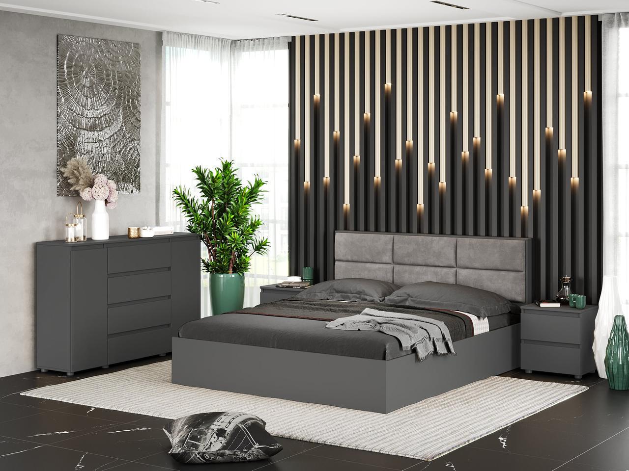 Спальня Эверест Лайт-2 Графитовый (191394)