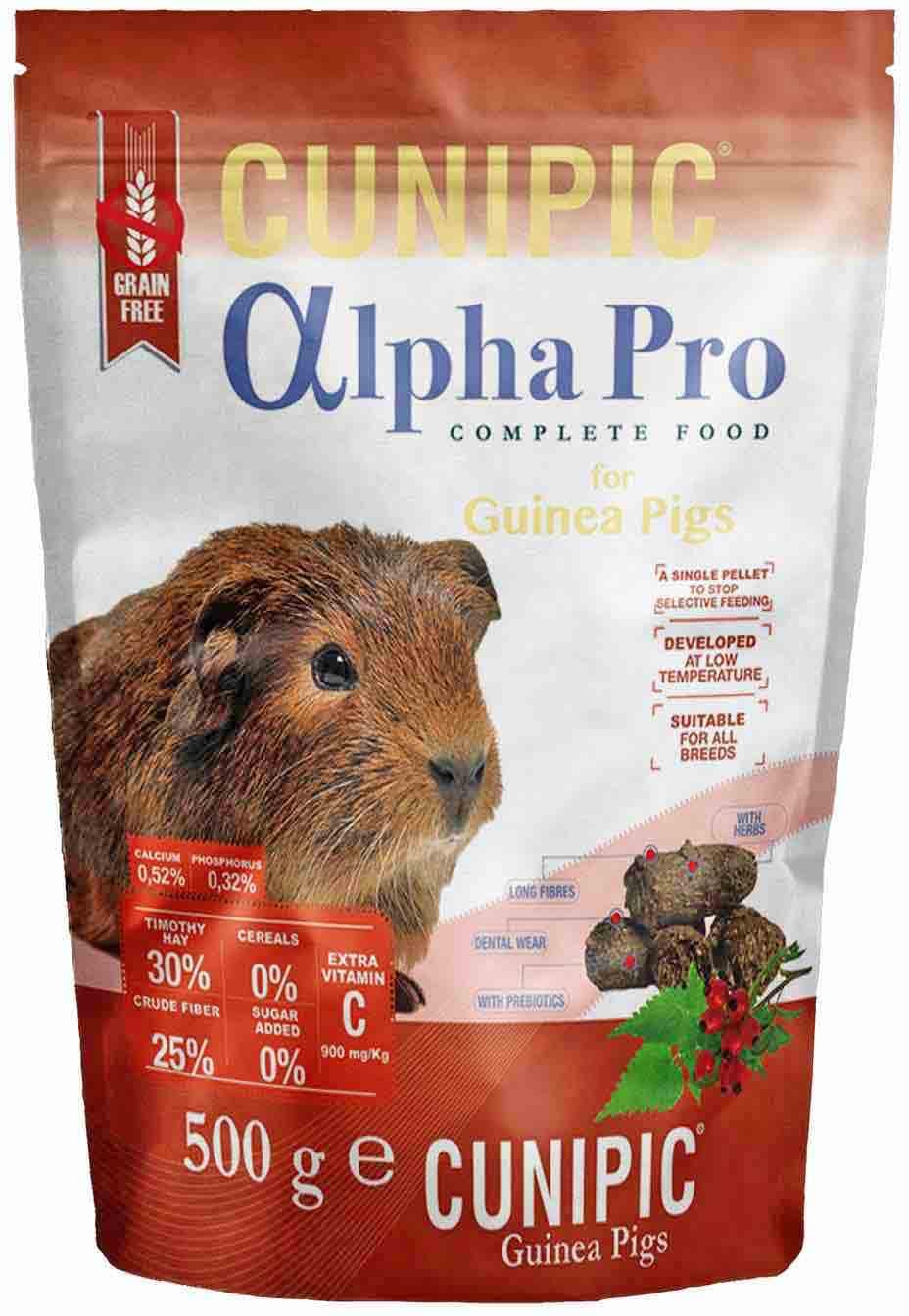 Корм для морских свинок Cunipic Alpha Pro 500 г (8437013149563)
