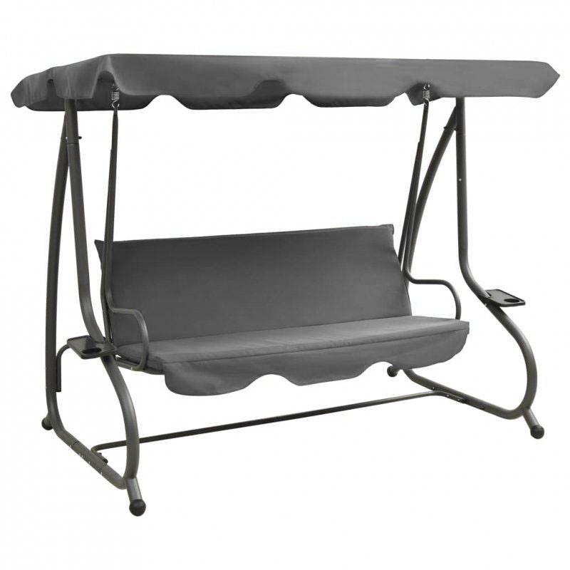 Садова гойдалка JUST GARDEN Relax Comfort Сірий (2660846425) - фото 2 Садова гойдалка JUST GARDEN Relax Comfort Сірий (2660846425) - фото 2