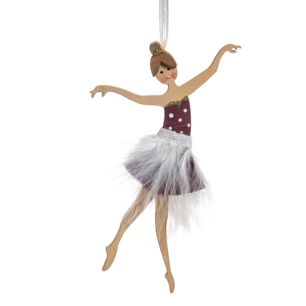 Набор новогодних украшений Elisey Пушистая балерина 12 шт. (6003-026)