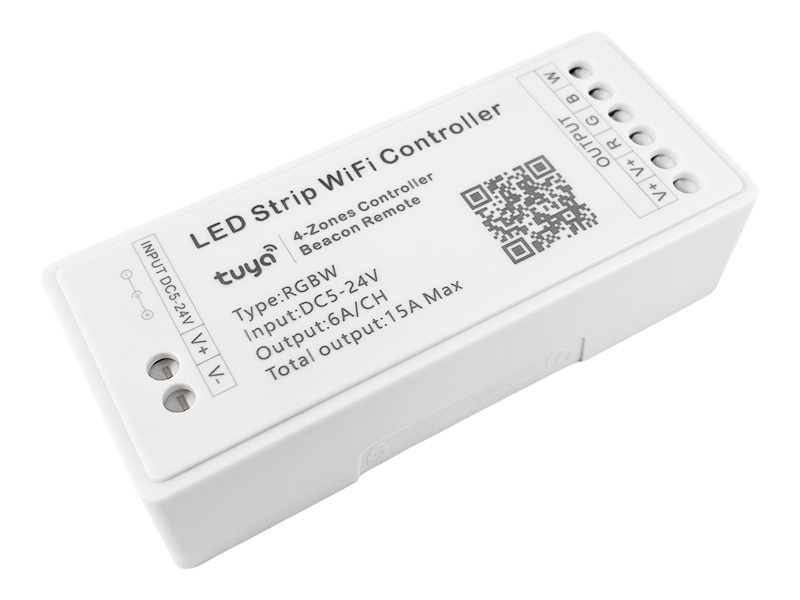 Контроллер умный Tuya Smart RGBW 15 А 5-24 V LED Wi-Fi (8024)