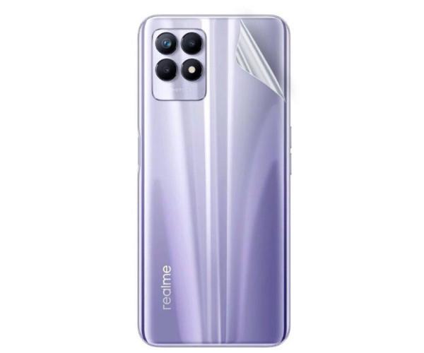 Противоударная гидрогелевая пленка Hydrogel Film для Realme 8i на заднюю панель, Transparent
