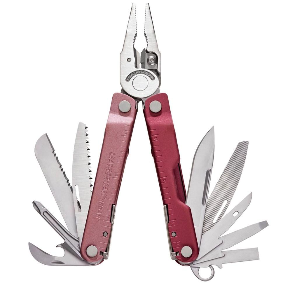 Мультиинструмент с чехлом Leatherman Rebar Heathered Cranberry Dark Red (833317)