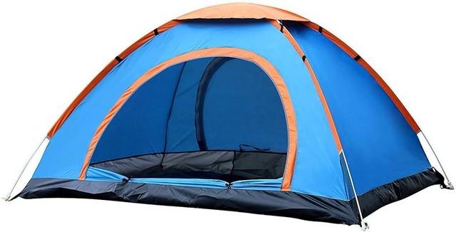Палатка туристическая Shengyuan CC-SY-A35 для 3-4 человек, 2 входа ручная установка водонепроницаемая 210D Oxford 200х200х130 см (2613029125)