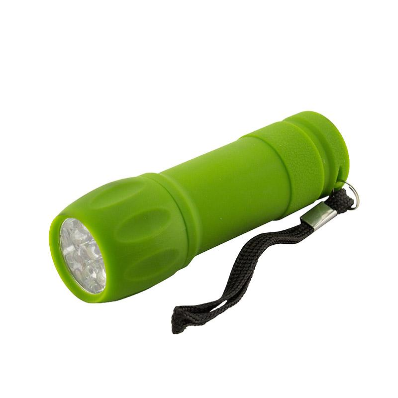 Ліхтарик LED 9 діодів пластиковий 3ААА 609
