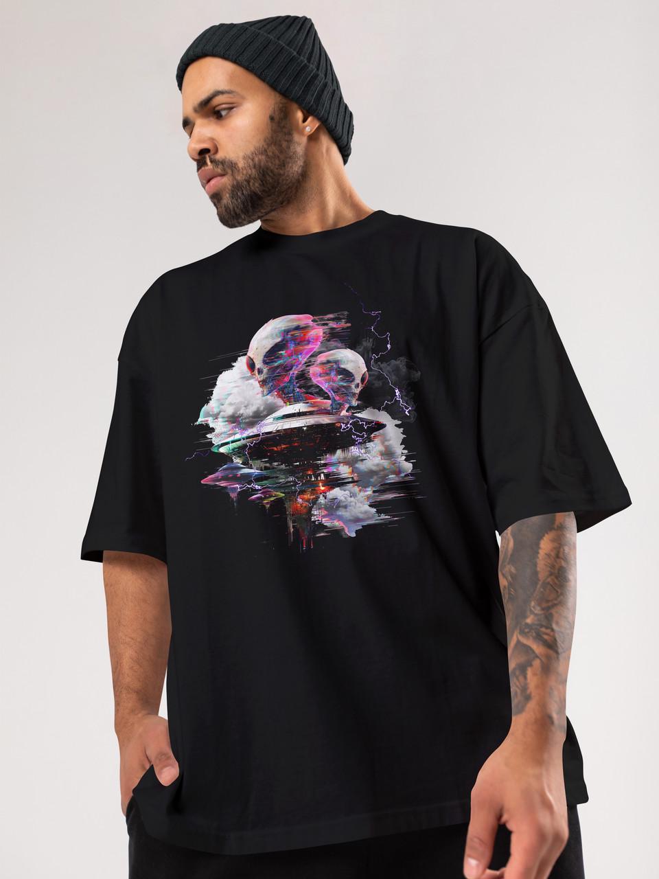 Футболка чоловіча оверсайз Mishe Urban 113011 L Чорний (113011_13)