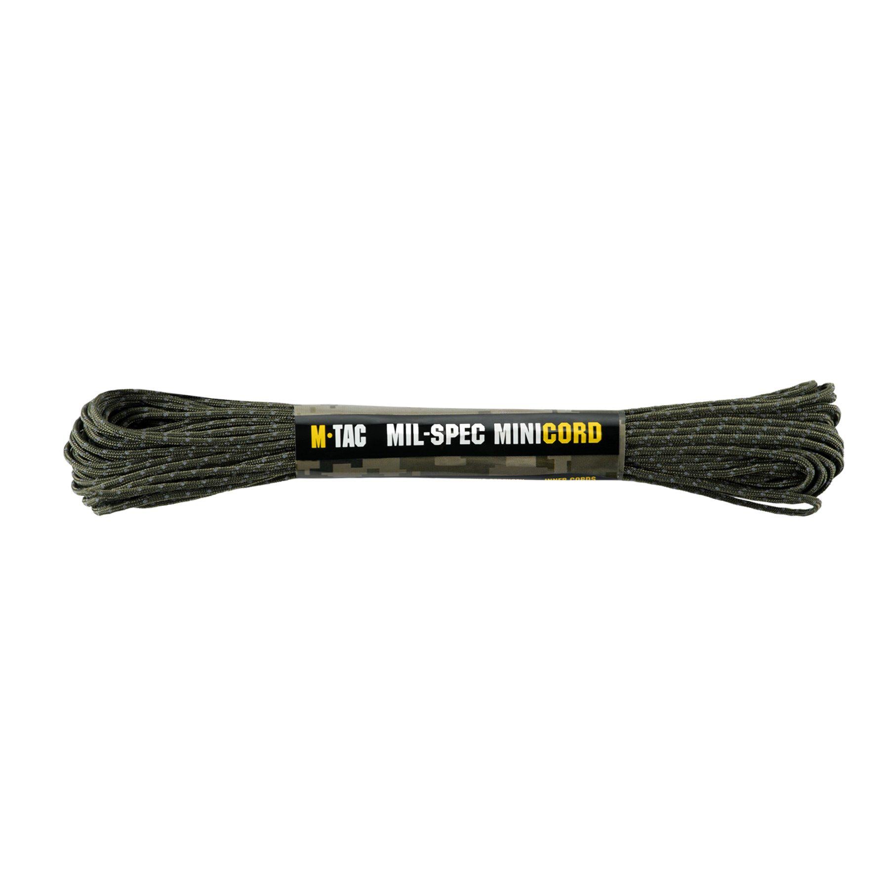 Паракорд M-Tac Minicord Mil-Spec Reflective 15 м Ranger Green