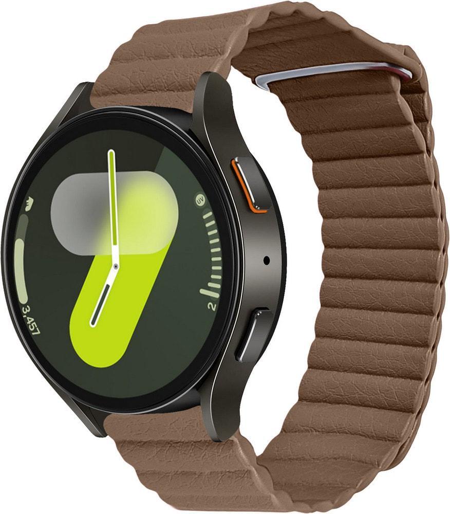 Ремінець шкіряний Genis для Galaxy Watch 7 Brown (37466-30)