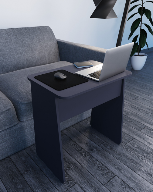 Стіл для ноутбука Континент 65х45х70 см Антрацитовий (27318380) - фото 3