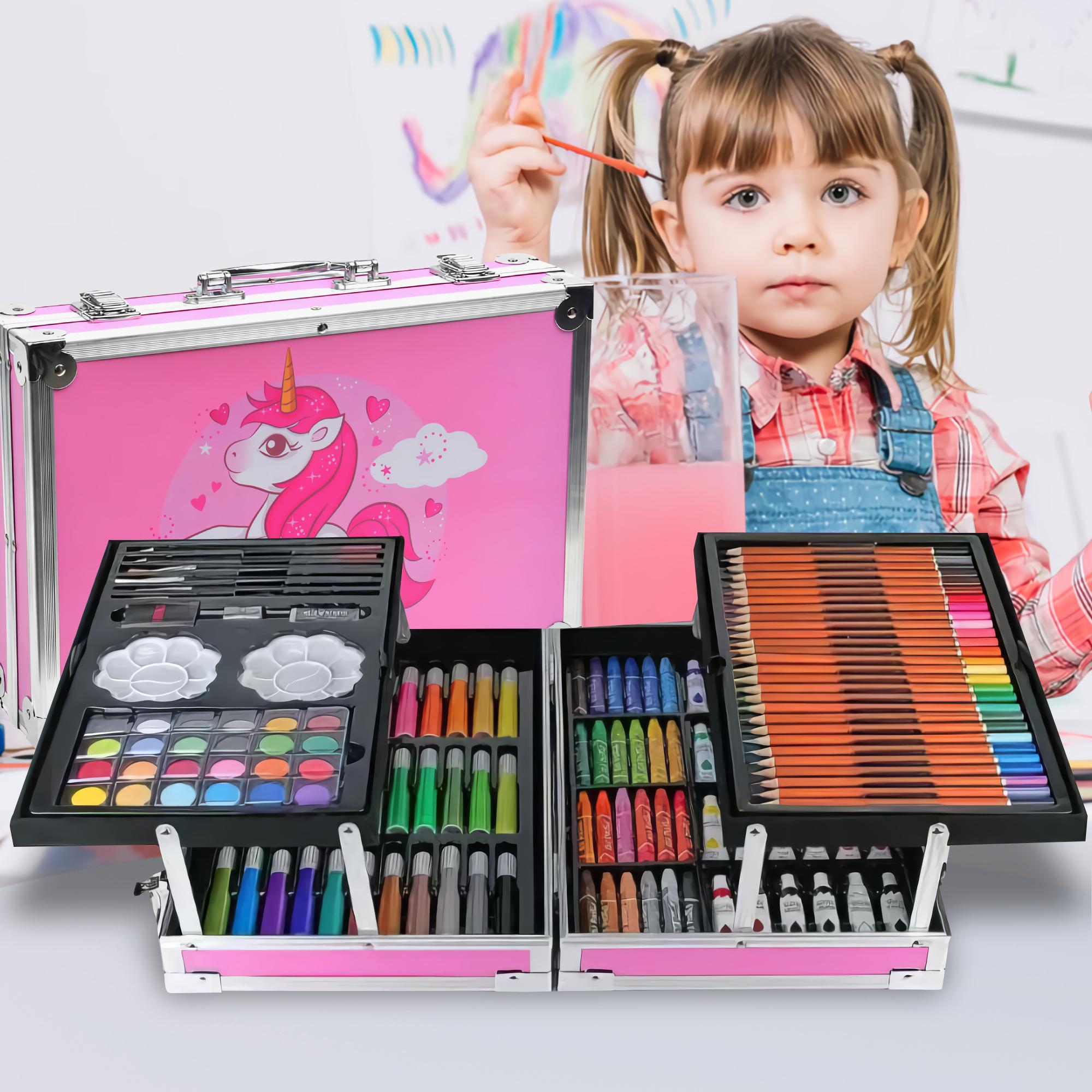 Преміум Набір для малювання та творчості в кейсі Єдиноріг 145 пр. Рожевий - фото 2 Преміум Набір для малювання та творчості в кейсі Єдиноріг 145 пр. Рожевий - фото 2
