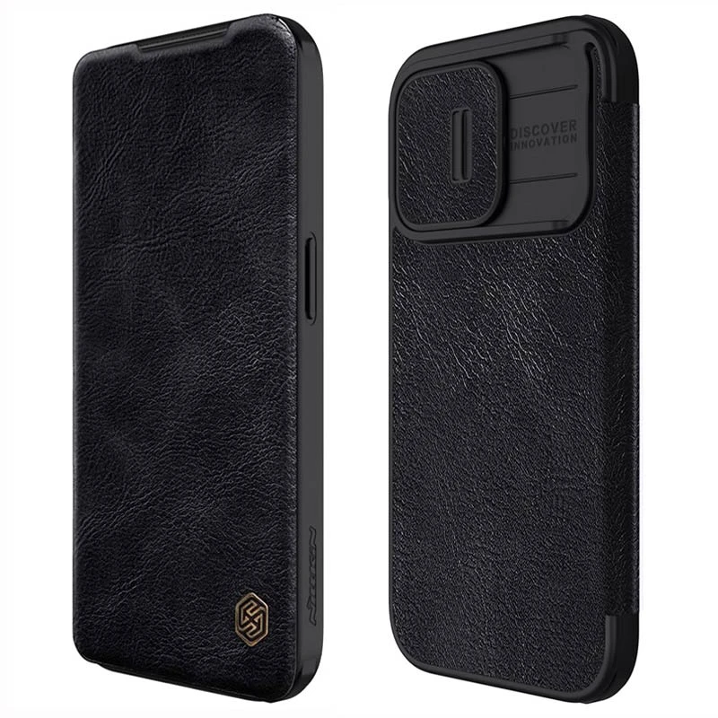 Шкіряний чохол книжка Nillkin Qin Pro Leather Case для Apple iPhone 15 Pro Max Black